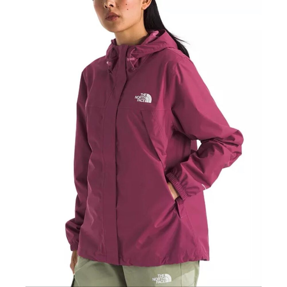 The North Face Antora Hooded Rain Jacket Cyber Berry XL - Picture 2 of 5